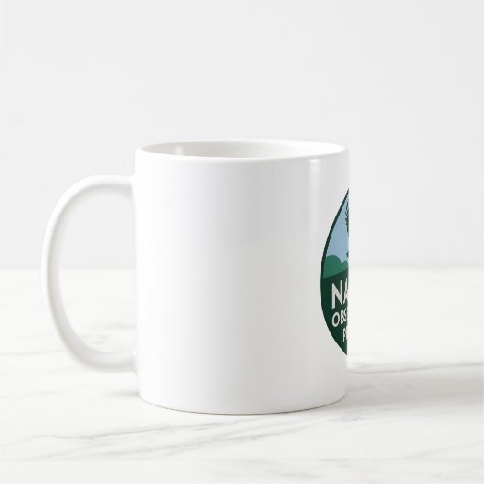 自然の観察と保護 (鷲の飛翔) コーヒーマグカップ (左)
