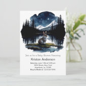 自然の訪れる冒険が赤ちゃんシャワーを待つ 招待状 (スタンド正面)