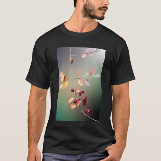 自然の詩的な葉の果実Tシャツ Tシャツ (正面)