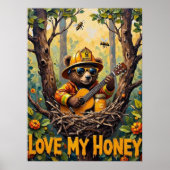 自然の調和:クマのブンブン ポスター (正面)