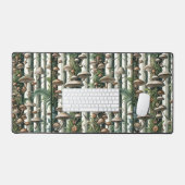自然の調和:植物性シームレスパターン デスクマット (キーボード&マウス)