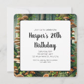 自然の調和：植物性シームレスパターン 招待状 (裏面)