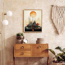 自然の調和：穏やかなシーン ポスター