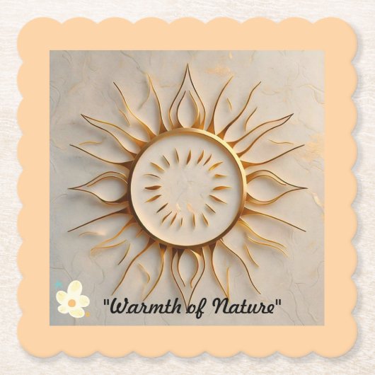 自然の輝き ペーパーコースター (正面)