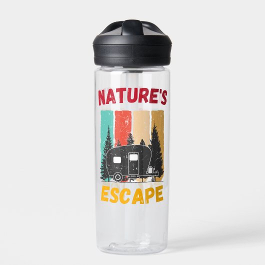 自然の逃避 - キャンパーの生活 ウォーターボトル (正面)