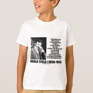 自然の運動エネルギーのニコラ・テスラWheelwork Tシャツ