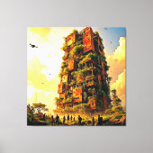 自然の都市返還 キャンバスプリント (正面)