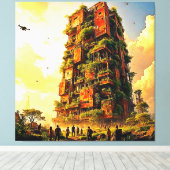 自然の都市返還 キャンバスプリント (インサイチュ (ウッドフロア))