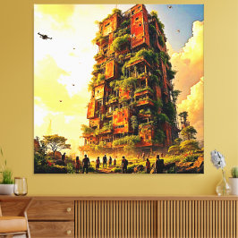 自然の都市返還 キャンバスプリント