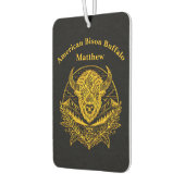 自然の金ゴールドの複雑なイラストレーション カーエアーフレッシュナー (左)