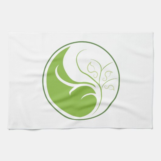 自然の陰陽 キッチンタオル (横)