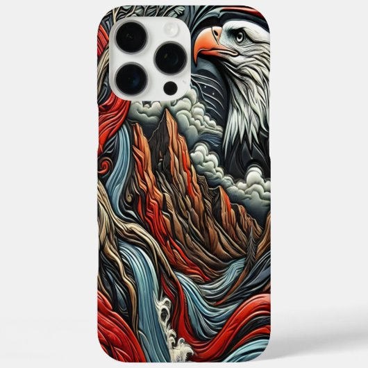 自然の雄大さ イーグル アートワーク Case-Mate iPhoneケース (裏面)