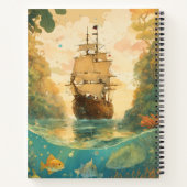 自然の静寂：自然ビュープリントノート ノートブック (裏面)