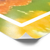 自然の風景と湖、コテージ、秋 フォトプリント            (角)