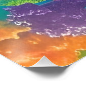 自然の風景と湖、コテージ、秋 ポスター (コーナー)