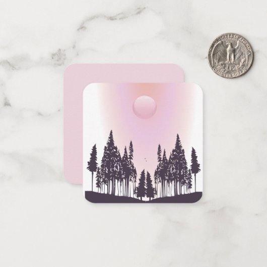 自然の風景のメモカード ノートカード (正面/裏面インサイチュ)