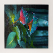 自然の風景の中でクローズアップ ジグソーパズル (横)