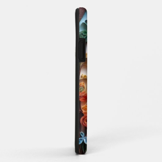 自然の風景をペーパーカットとquilingアートスタイル Case-Mate iPhoneケース (裏面/右)