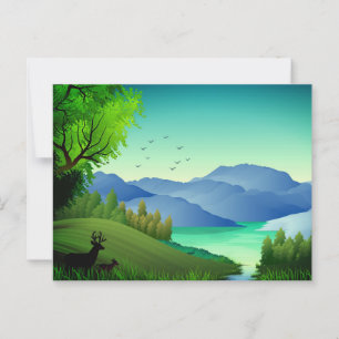 自然の風景イラスト-46855 ポストカード
