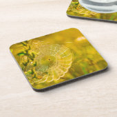 自然の風景蜘蛛のクモの巣の日光 コースター (左側)