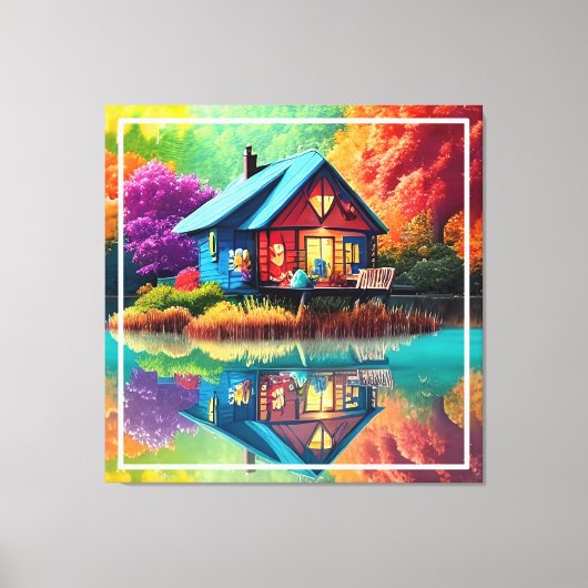 自然の風景38566秋 キャンバスプリント (正面)