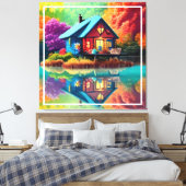 自然の風景38566秋 キャンバスプリント (インサイチュ (寝室))