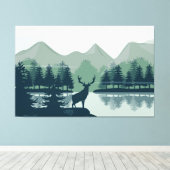 自然の風景 キャンバスプリント (インサイチュ (ウッドフロア))