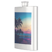 自然の風景(プールパームツリー付き)–25925 フラスク (左)