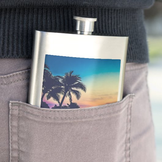 自然の風景(プールパームツリー付き)–25925 フラスク (インサイチュ)