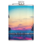 自然の風景（プールパームツリー付き）–25925 フラスク (正面)