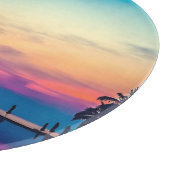自然の風景 プール ヤシの木-25925 カッティングボード (角)