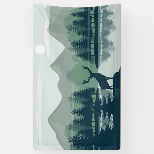 自然の風景 横断幕 (縦)