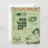 自然の食べ物 – ヴィンテージ ポストカード (正面/裏面)