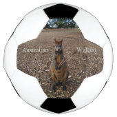 「自然の饗宴：ワラビーのおやつのときの休憩」 サッカーボール (正面)