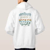 自然のBeckon.travel and adventures hooded パーカ (裏面)