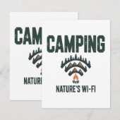 自然のWi-Fi キャンピング サンキューカード (正面/裏面)