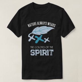 "自然はいつも精神の色をまとっている" 葉v4 tシャツ