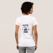 自然はマイホームシルエット Tシャツ (裏面フル)