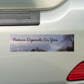 自然は君次第 バンパーステッカー (車上)