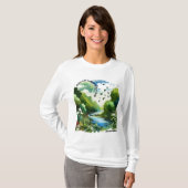 自然は地球上の生命の根幹である Tシャツ (正面フル)