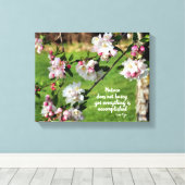 自然は急いでいない感動的引用文 キャンバスプリント (インサイチュ (ウッドフロア))