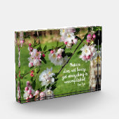 自然は急いでいない感動的引用文 フォトブロック (左)