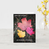 自然は急いでいない – すべてが達成される！ カード (黄色い花)