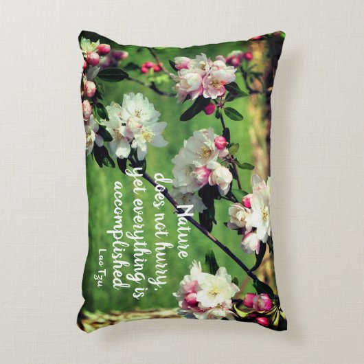 自然は急がない感動的引用文  アクセントクッション (正面(垂直))