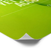 自然は急がない |感動的引用文 ポスター (角)