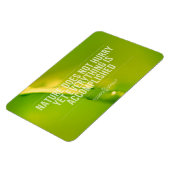 自然は急がない |感動的引用文 マグネット (左側)