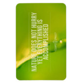 自然は急がない |感動的引用文 マグネット (縦)