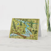 自然は折り畳まれたグリーティングカードを保存 カード (正面)