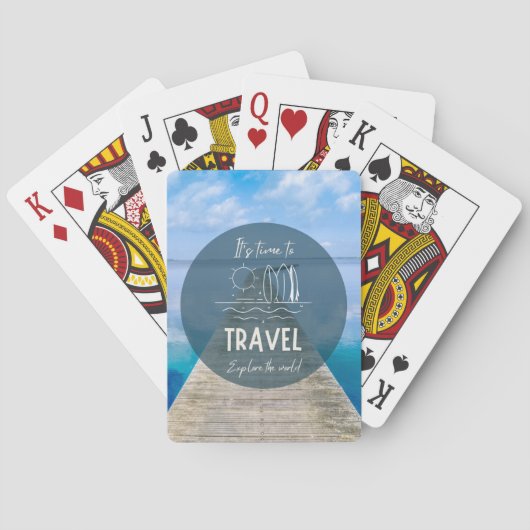 自然は旅行の引用文 トランプ (裏面)