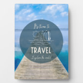 自然は旅行の引用文 フォトプラーク (正面)